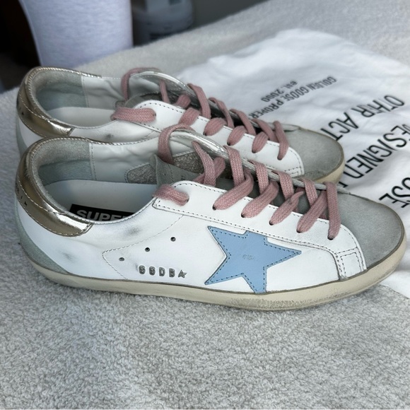 golden goose superstar low-top sneakers, size 38 - Picture 1 of 3